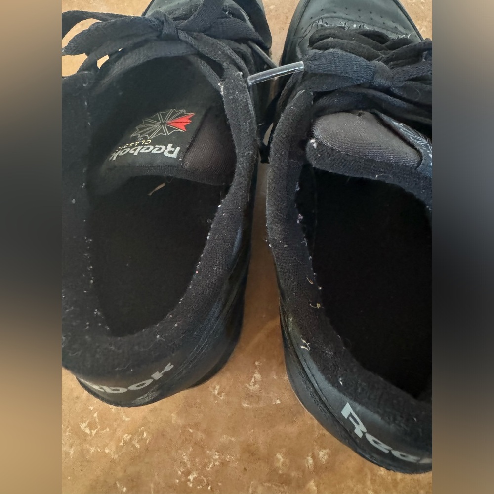 Reebok classic black leather sneakers - Picture 5 of 12